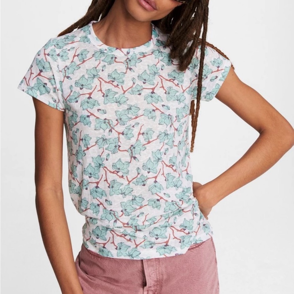 Rag & Bone Lily Vine Print Top